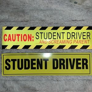 Set of Two Student Driver Car Magnet